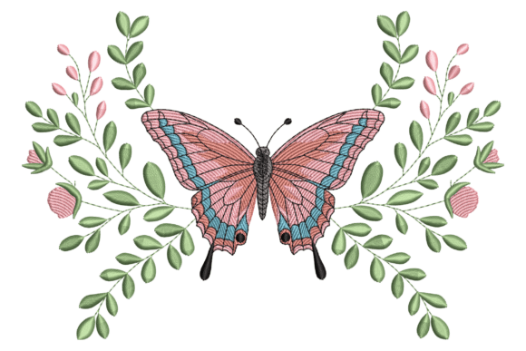Butterfly with Floral