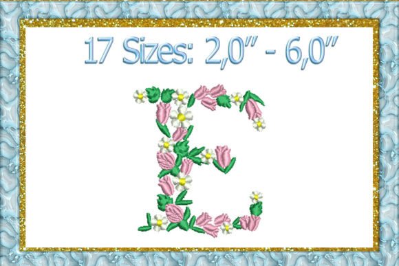 Letter E Embroidery