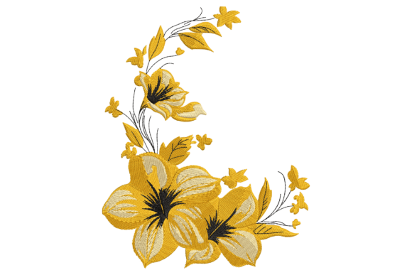 Yellow Floral Corner